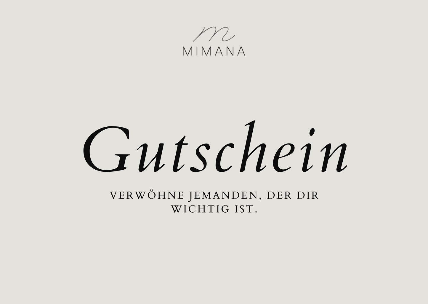 MIMANA Store Gutschein