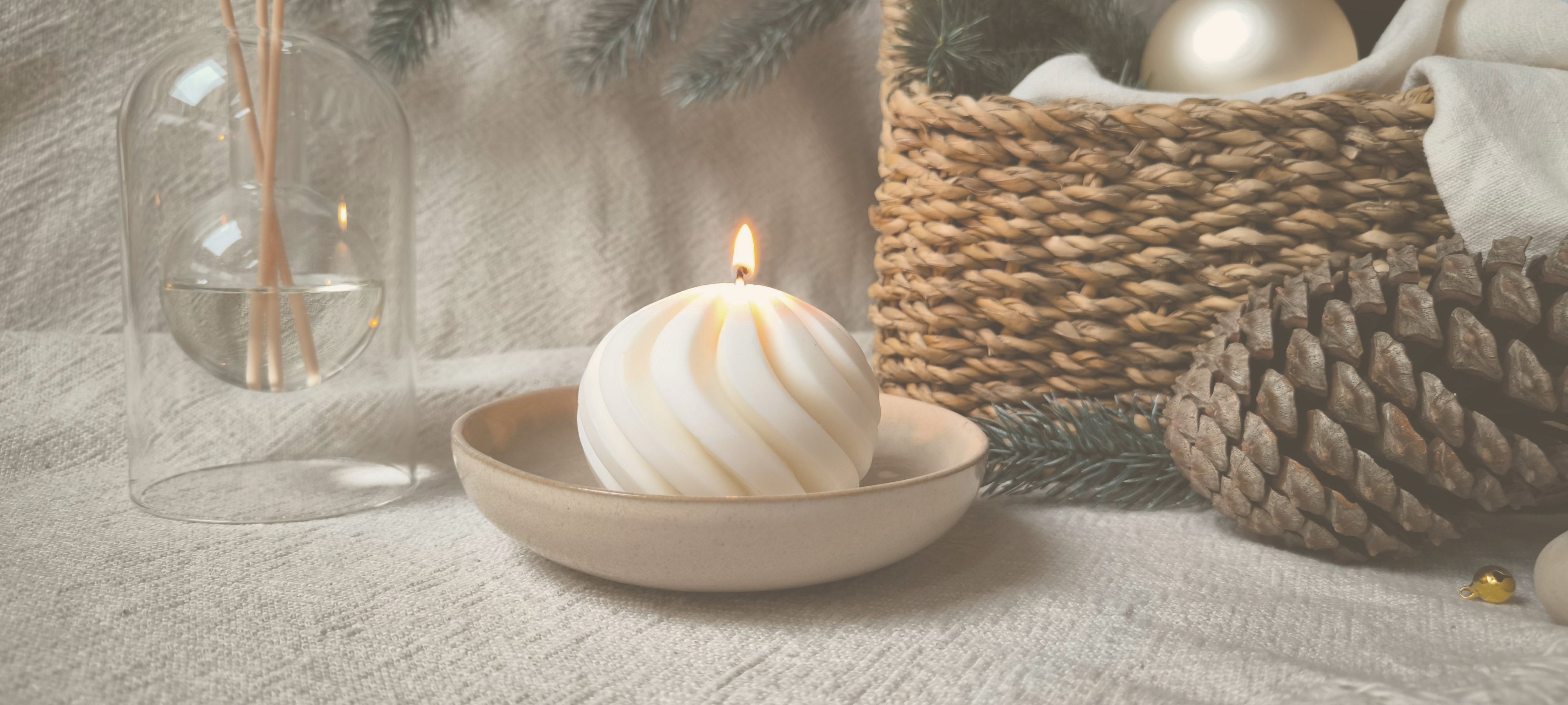 Handgemachte Sojawachskerze aus der Schweiz von MIMANA